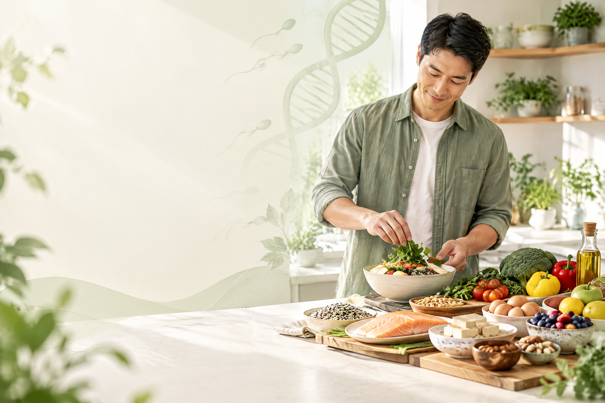 男性備孕飲食與精子品質:準爸爸攝取原型食物、減少超加工食品